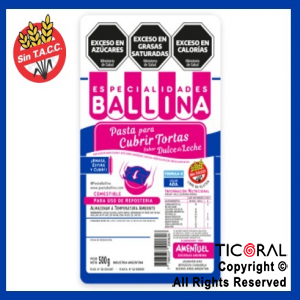 COBERTURA PARA TORTA 1/2K COLOR AZUL BALLINA x 1